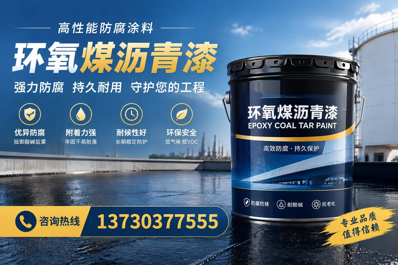 环氧煤沥青漆的耐久性分析，适合兰州的使用场景